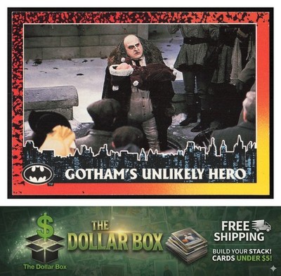 1992 Topps Batman Returns #34 Gotham's Unlikely Hero