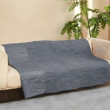 No Slip Pet Couch Cover, Waterproof Dog Blanket Bed Cover, Washable Sofa Furn...