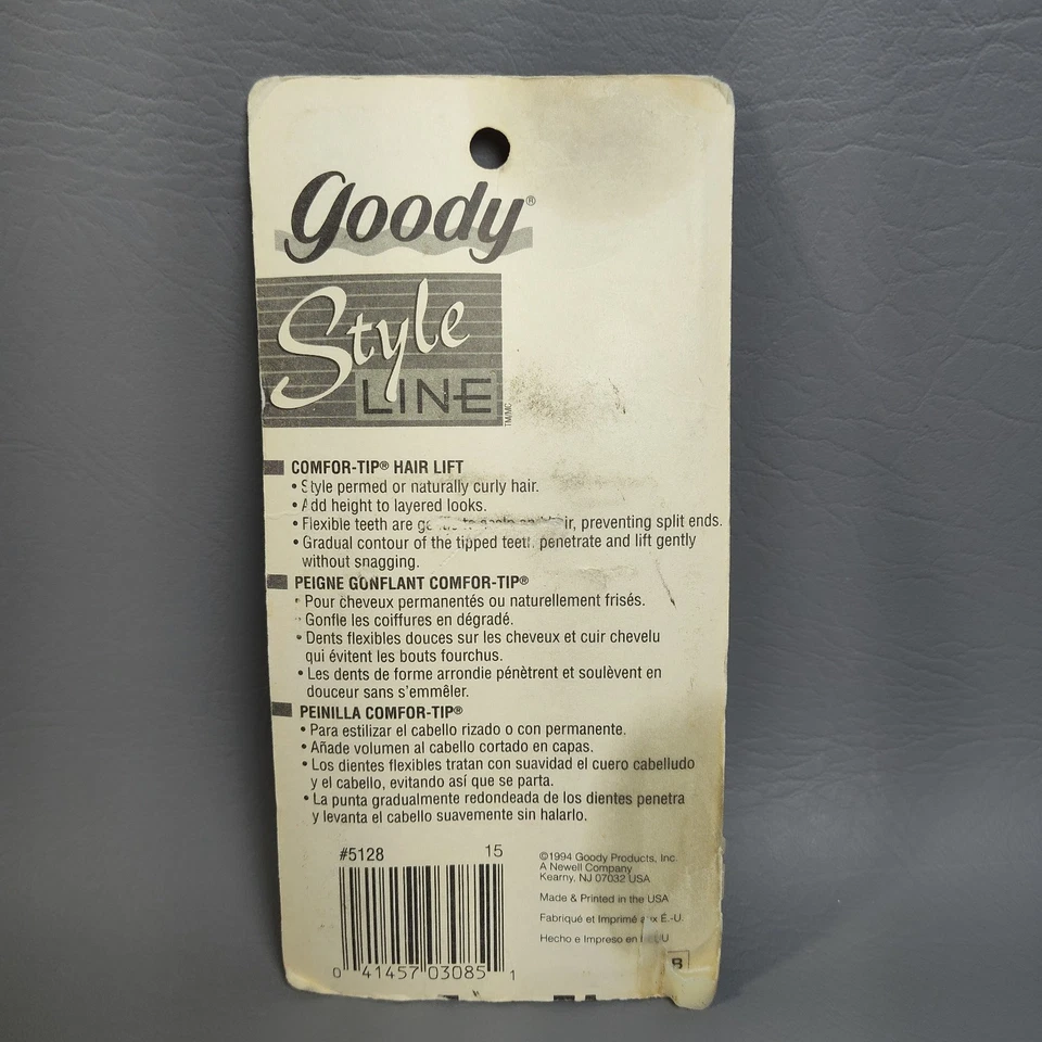 Vintage 1994 Goody Style Line Comfor-Tip Lift Pick Stainless Steel Pink #5128 - Image 4 of 4