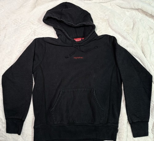 Supreme hoodie small centered font logo