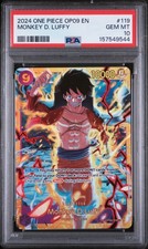 2024 ONE PIECE OP09-EMPERORS IN THE NEW WORLD #119 MONKEY D. LUFFY PSA 10