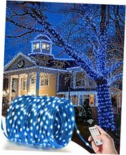 Outdoor String Lights, 328FT 1000 LED Fairy Lights, IP65 Waterproof Blue