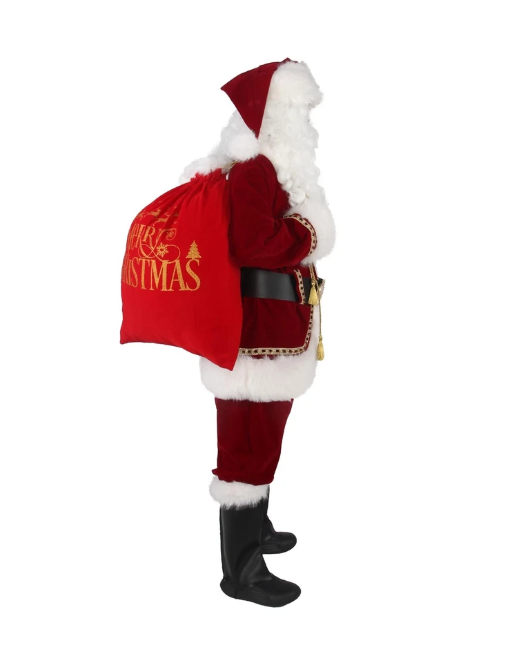 Disfraz de Papá Noel para hombre traje de Papá Noel adultos 11 piezas para hombre de lujo profesional... Foto 2 de 4