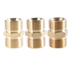Pressure Washer Brass Hose Adapter for Pressure Washers, M22 to M14 Male Threads