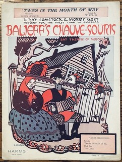 BROADWAY REVUE spartiti 'ERA NEL MESE DI MAGGIO BALIEFF'S CHAUVE SOURIS