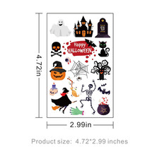 Halloween Temporary Tattoos for Kids - 360 Pcs Bulk Halloween Trick or Treat ...