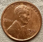 1936-S  Lincoln Wheat Cent - [XF EF] Extremely Fine (Altered Color?) ~ B928