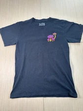 A.Lab T-Shirt Mens Medium Black Graphic Magic Wizard Mushroom Psychedelic Cotton