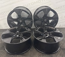 Set of 4 Genuine Jaguar F Type 20” Style 5102 Gloss Black Alloy Wheels