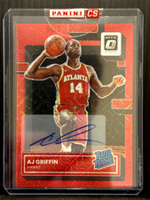 AJ Griffin 2022-23 Optic Choice Rated Rookie Signature Red Mojo Prizm Auto