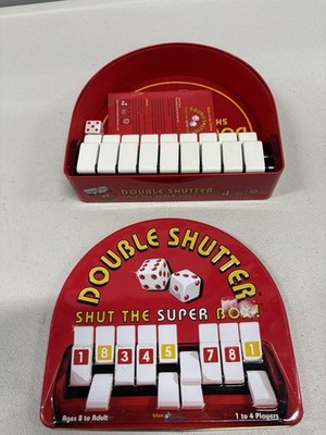 Blue Orange Games Double Shutter Dice Game Complete 1-4 Players Ages 8+