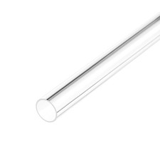 2pcs Clear Rigid PVC Pipe 9/32" ID x 5/16" OD x 1.6ft, 0.02" Wall Round Tube