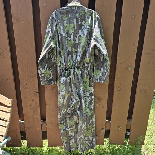 Vintage Realtree TreeBark Camo Coveralls Mens Medium Hunting One Piece Costume - Picture 3 of 22