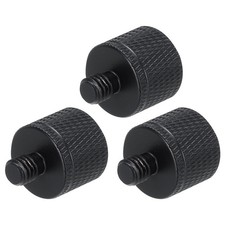 3 PCS Mic Stand Adapter 1/4 Female To M6 Male Thread Screw Aluminum Alloy