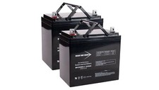614HD Pride Replacement Wheelchair Batteries 2 batteries - 12 Volt 55 Amp