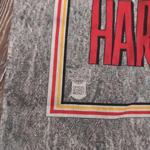 Harley - Davidson Bandana / Kerchief Gray Official Licensed Made in USA - Picture 3 of 5