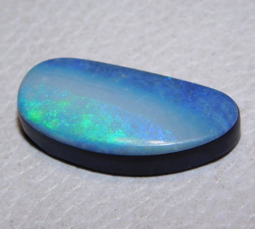 Ópalo doblete azul australiano 19 quilates, cabujón de piedras preciosas naturales AA+ - Imagen 5 de 8