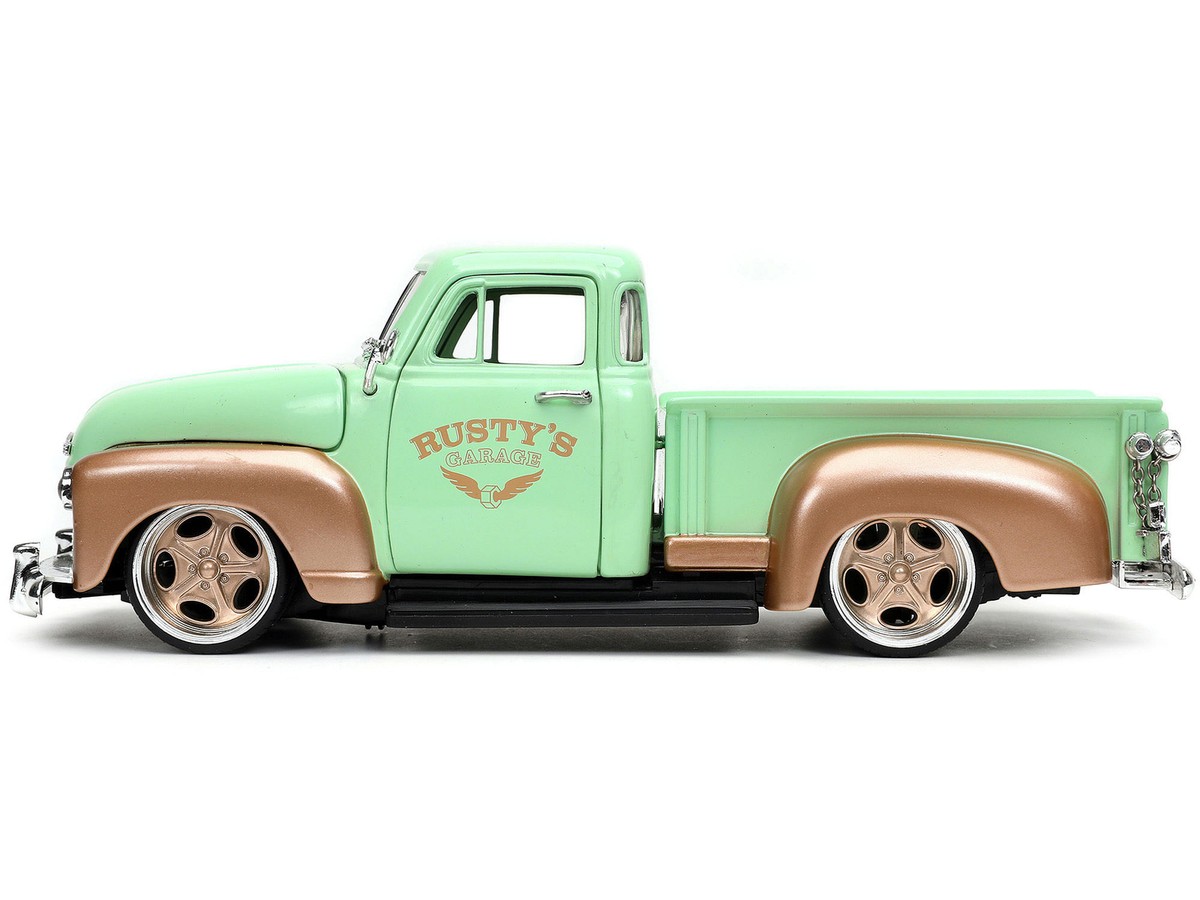 1953 Chevrolet 3100 Pickup Truck Light Green and Gold