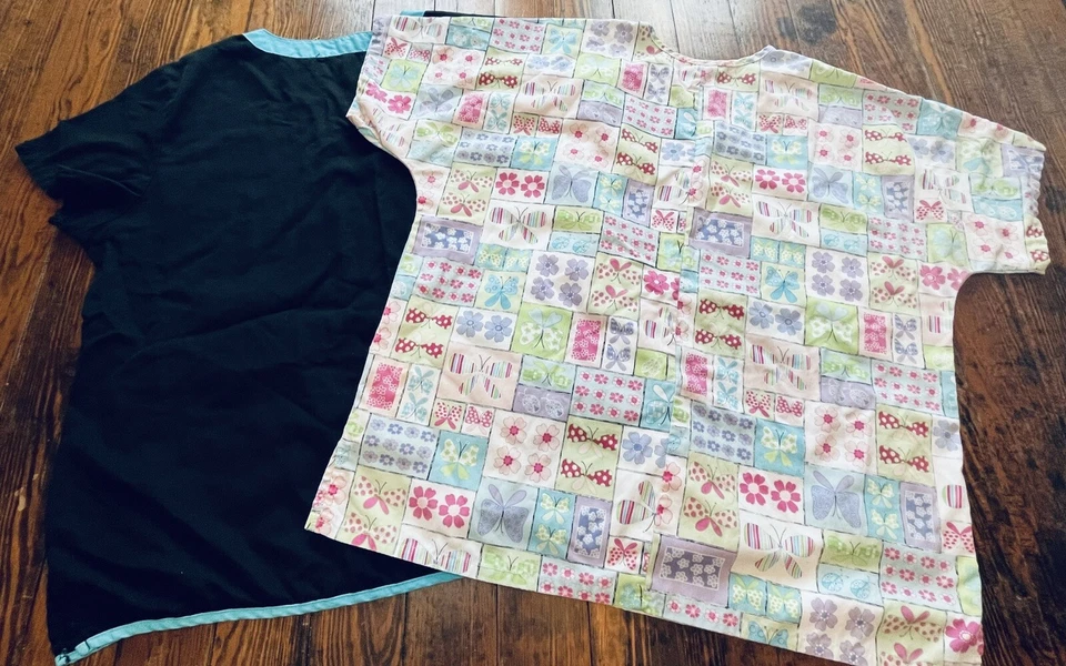 (2) XL Medical Scrub Tops - Scrub HQ - Beverly Hills Uniforms - Image 3 of 3