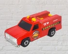 Vtg 1974 Hot Wheels Red Rescue Unit Emergency Vehicle Diecast Car A1