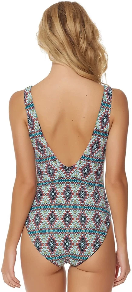 Traje de baño Red Carter 260870 para mujer reversible cuello en V correa ancha de una pieza talla XS Foto 4 de 4