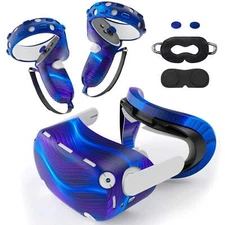 Accessories for Oculus Quest 2, Protect VR Sets Silicone Face Cover for Oculus Q