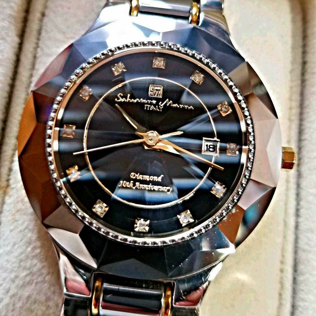 Wristwatch Salvatore Marra 10th Anniversary Analog Stainless Steel Belt with Box Wristwatch Salvatore Marra 10th Anniversary Analog Stainless Steel Belt with Box