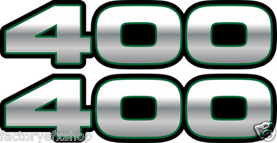 400 Decals Stickers Green Quad sport 4x4 atv graphics 400ex jet ski snowmobile