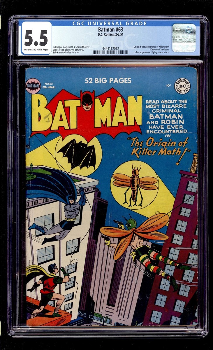 Batman #63 1951 CGC 5.5 FN- OW/W High Definition Scans** | eBay