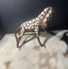 " Vintage Mid-Century Ceramic Giraffe Figurine  11" Tall So Cute