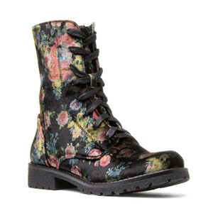 ladies floral ankle boots