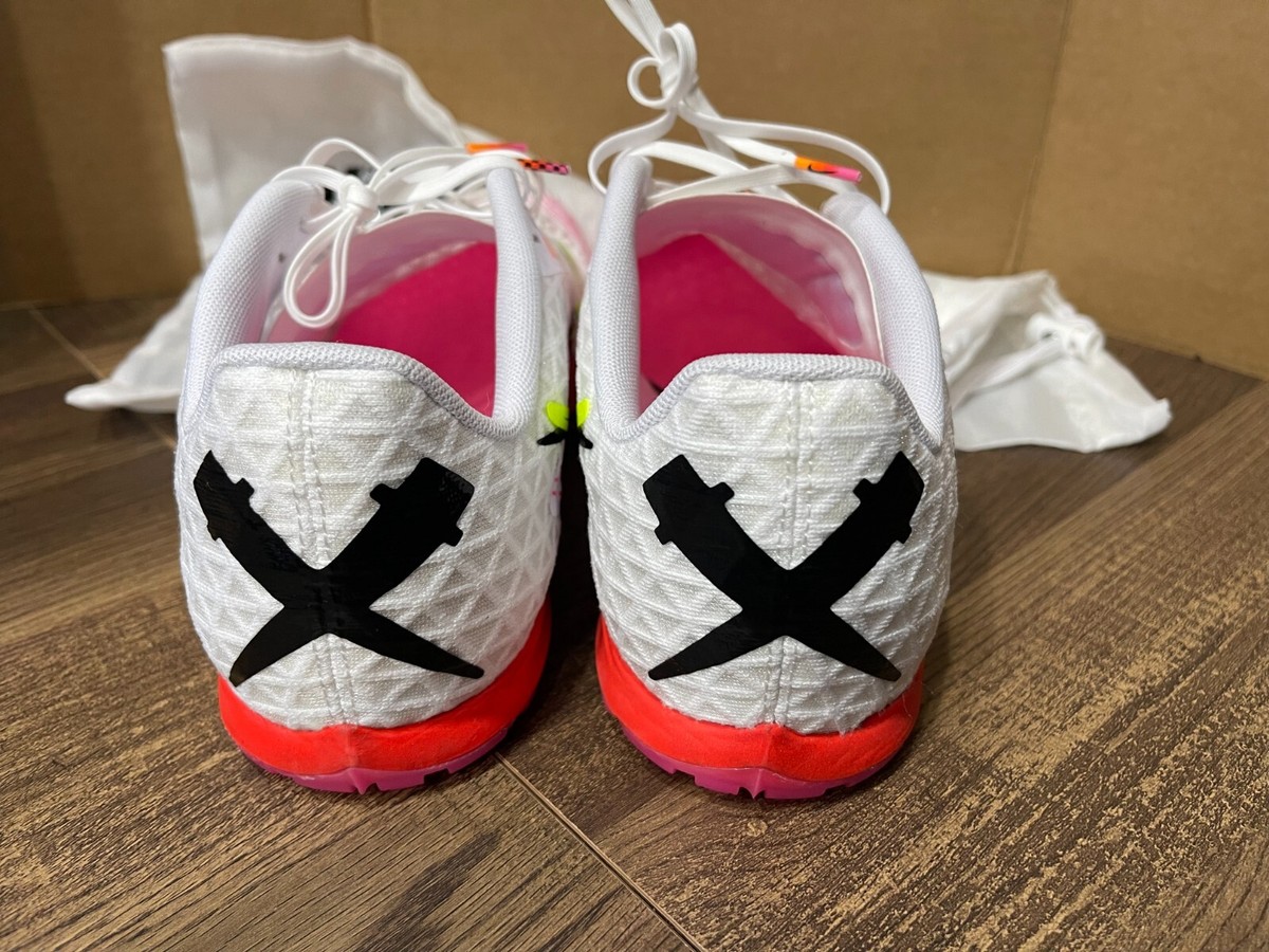 Nike Cross Country Shoes White Crimson Zoom Rival XC 5 Men's Size