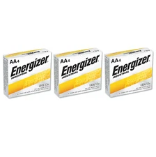 12 Energizer Industrial AA Alkaline Batteries (EN91, LR6)