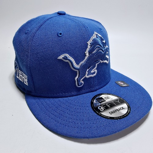 Detroit Lions 9FIFTY Snapback Hat Honolulu Blue NFL Cap New Era DEFECTS