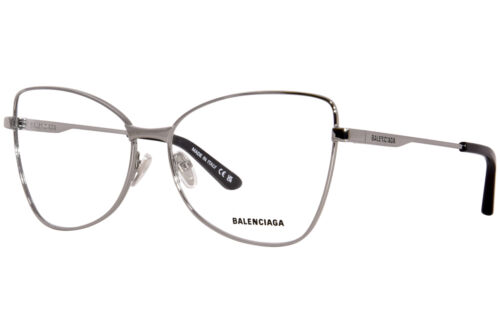 Balenciaga BB0282O 003 Brille Damen Gunmetal Vollrand Schmetterlingsform 59mm