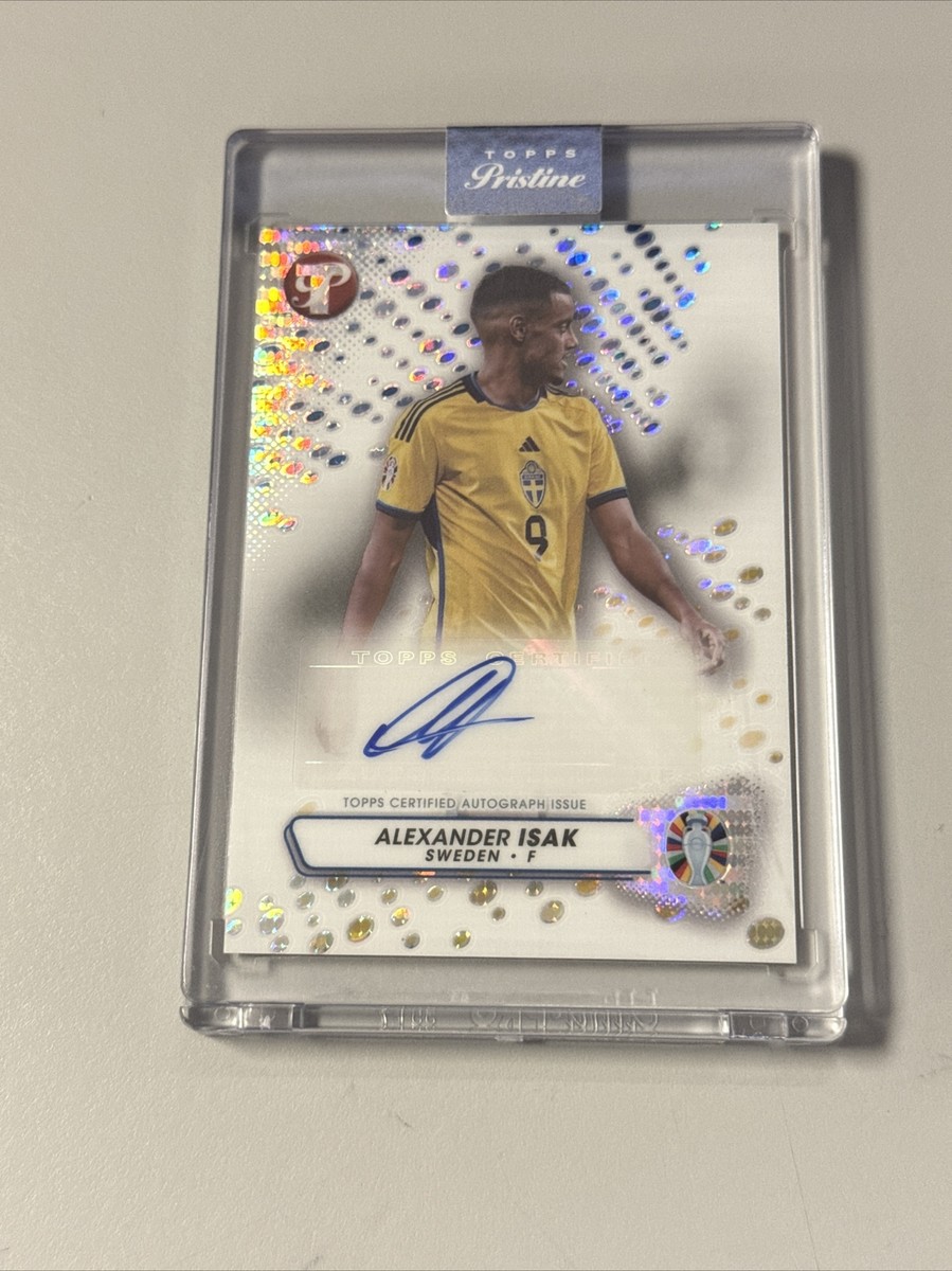 2023-24 Topps Pristine Road To Euro Alexander Isak Auto /99 