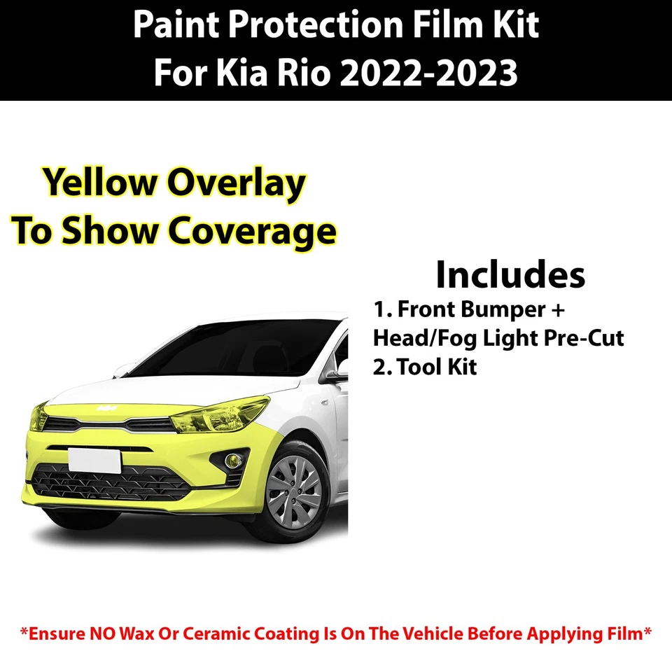 Pre Cut Paint Protection Film Clear Bra PPF  for Kia Rio 5 2022-2023 - Image 2 of 4