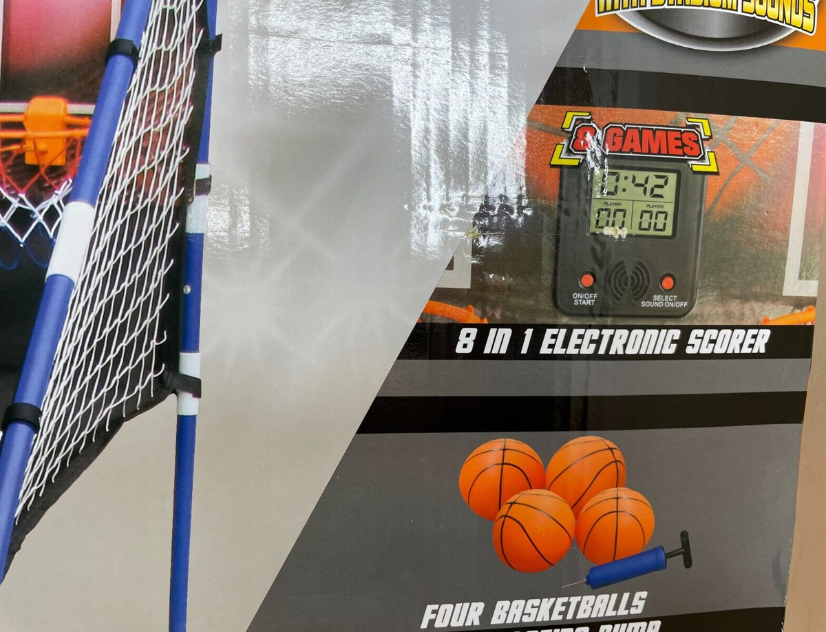 MD Sports 8-In-1 Two Player Basketball Game