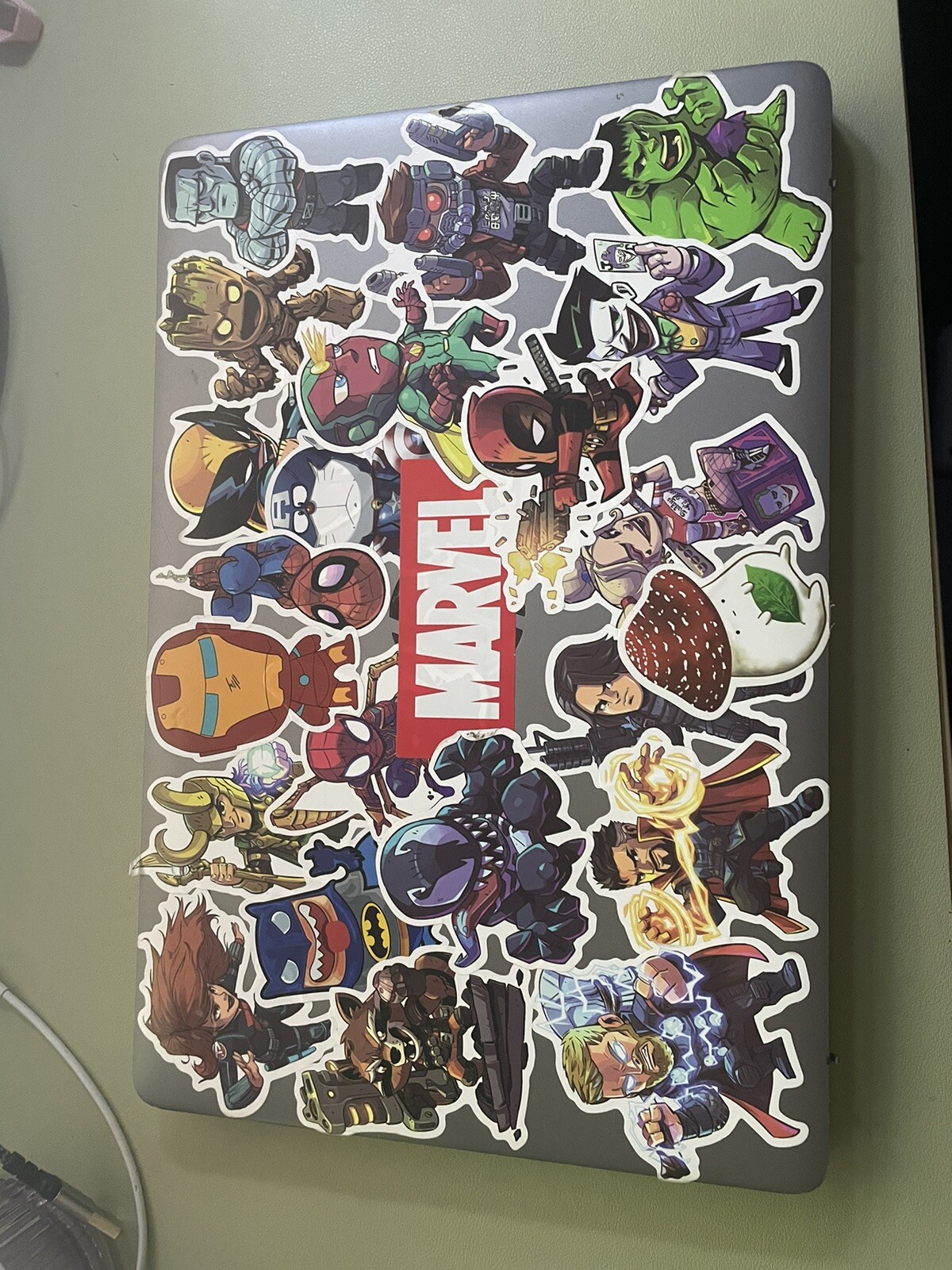 chromebook, inteel, stickers, used, works, school, grey, HP-image