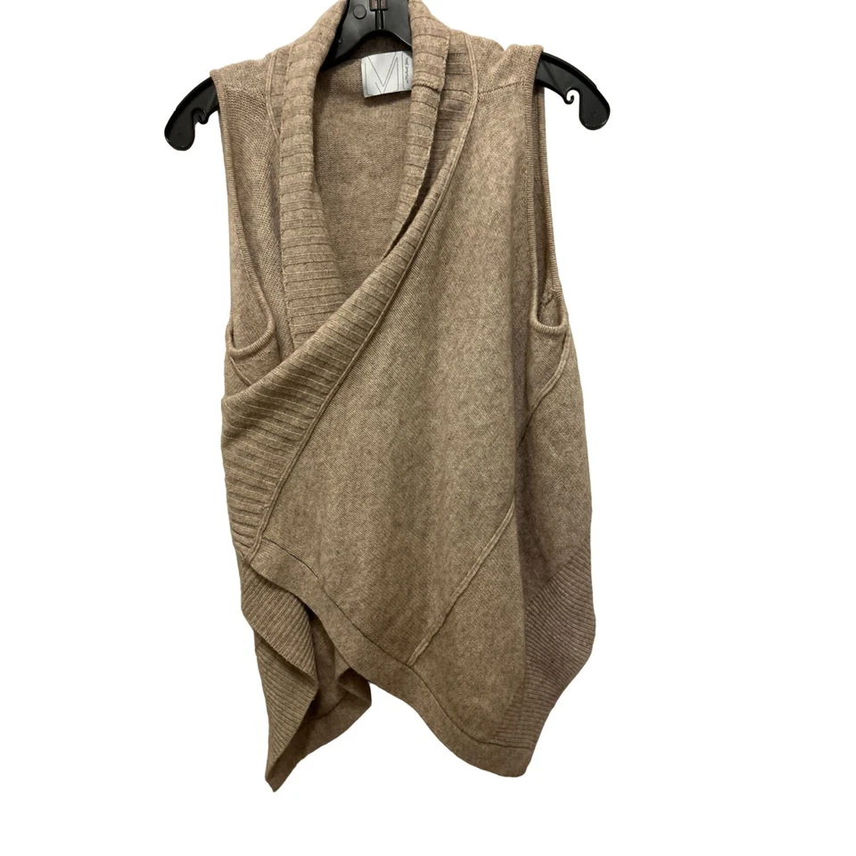 Cárdigan asimétrico delantero abierto de lana cachemir Michael Stas Foto 3 de 4