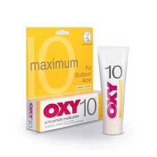 OXY10 Benzoyl Peroxide 25g Stubborn Acne Pimple Spot Control Treatment Free ship