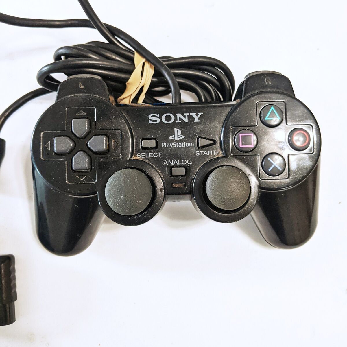 GENUINE Sony PS2 BLACK Wired Controller OEM DualShock 2 GENUINE Sony PS2 BLACK Wired Controller OEM DualShock 2