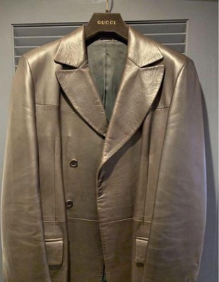 GUCCI Brown Leather Jacket Size 44 Italy | eBay GUCCI Brown Leather Jacket Size 44 Italy | eBay