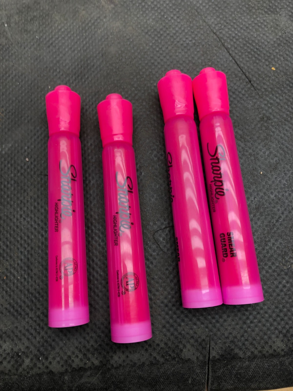 sharpie PINK smear guard highlighter 4 Pack