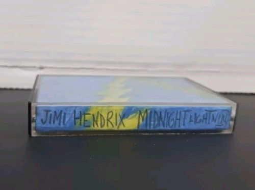 Jimi Hendrix Midnight Lightning Cassette Tape White Non Original Case Insert - Bild 6 von 7