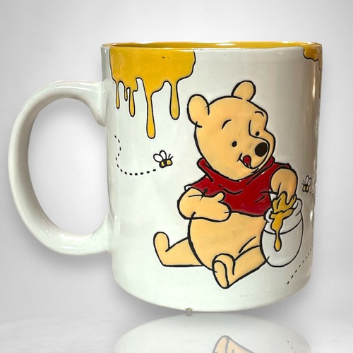 Disney Winnie the Pooh with Honey And Two Bees Textured Raised Coffee Mug 20oz - Picture 3 of 8
