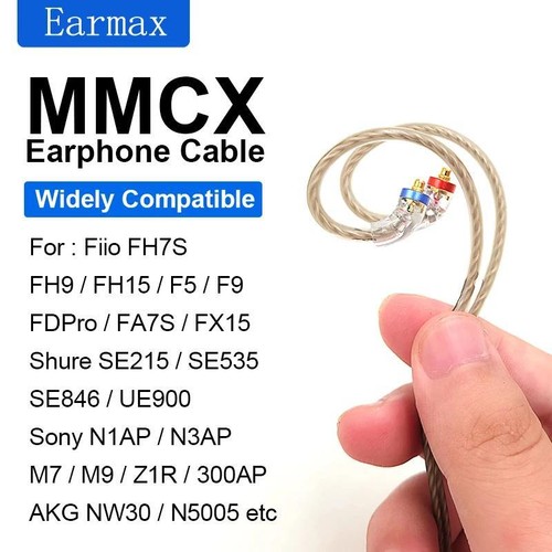 6N OCC MMCX Silver Plated Cable For Fiio FH1 FH3 FH5S FH7S FH9 FH15 3.5mm 120cm - Picture 6 of 7