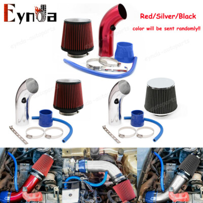 Drotayard 76mm 3 Pollice Universale Auto Lega di Alluminio In Fibra di Carbonio Filtro Aspirazione Aria Fredda Alluminio Tubo Tubo Kit