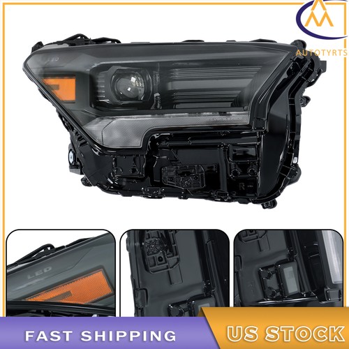 Faro LED completo para Toyota Tacoma 2024 2025 lente transparente lateral del pasajero negro - Imagen 7 de 8