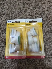 Lot Of 2 Packs Of 3 Bussman BP/SL-30 30 Amp Time Delay Plug Fuses